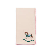 Ecru Nazaré napkins with horse embroidery