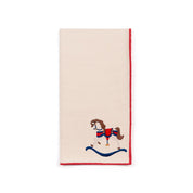 Ecru Nazaré napkins with horse embroidery