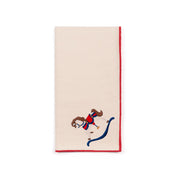 Ecru Nazaré napkins with horse embroidery