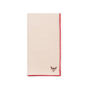 Ecru Nazaré napkins with small christmas embroidery