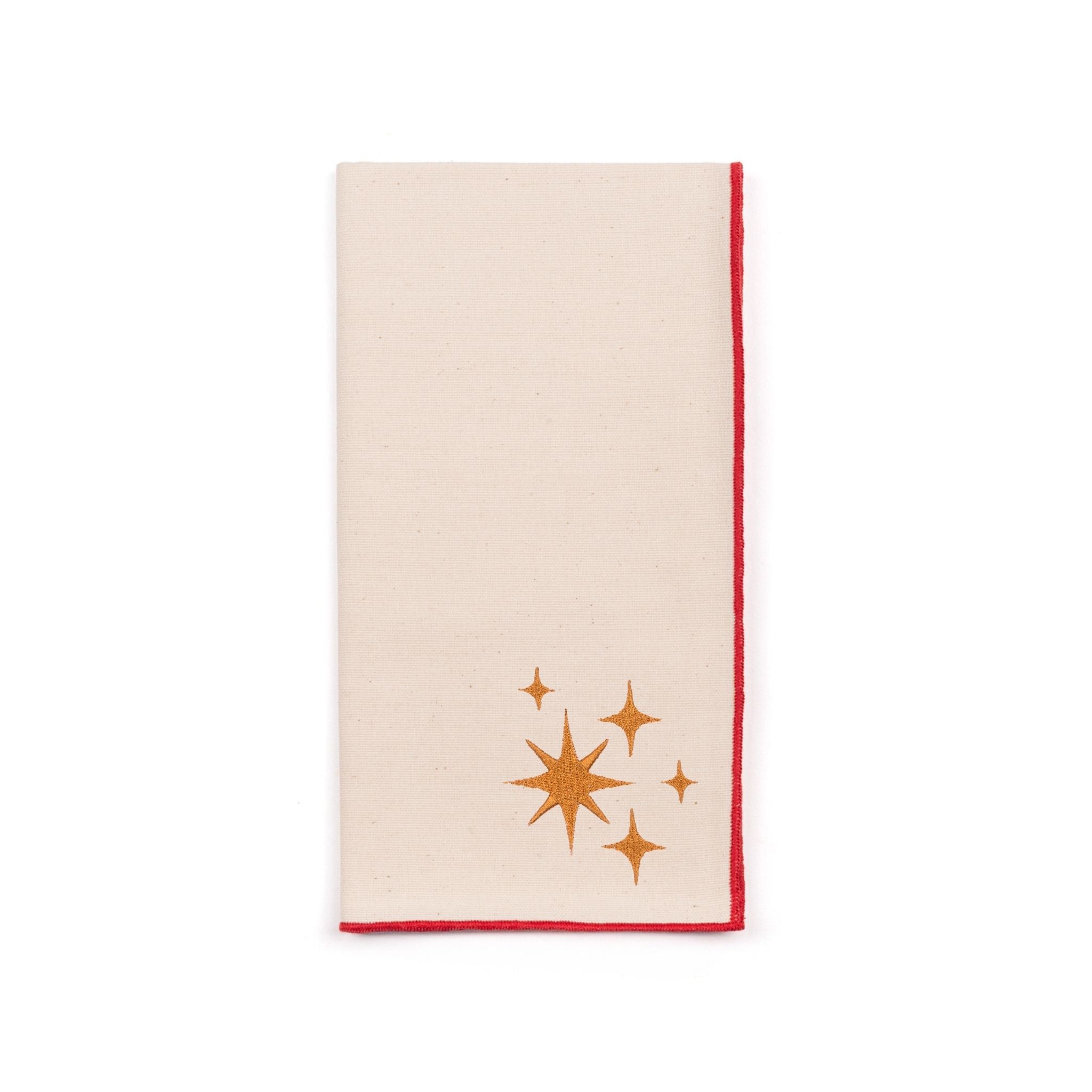 Ecru Nazaré napkins with stars embroidery