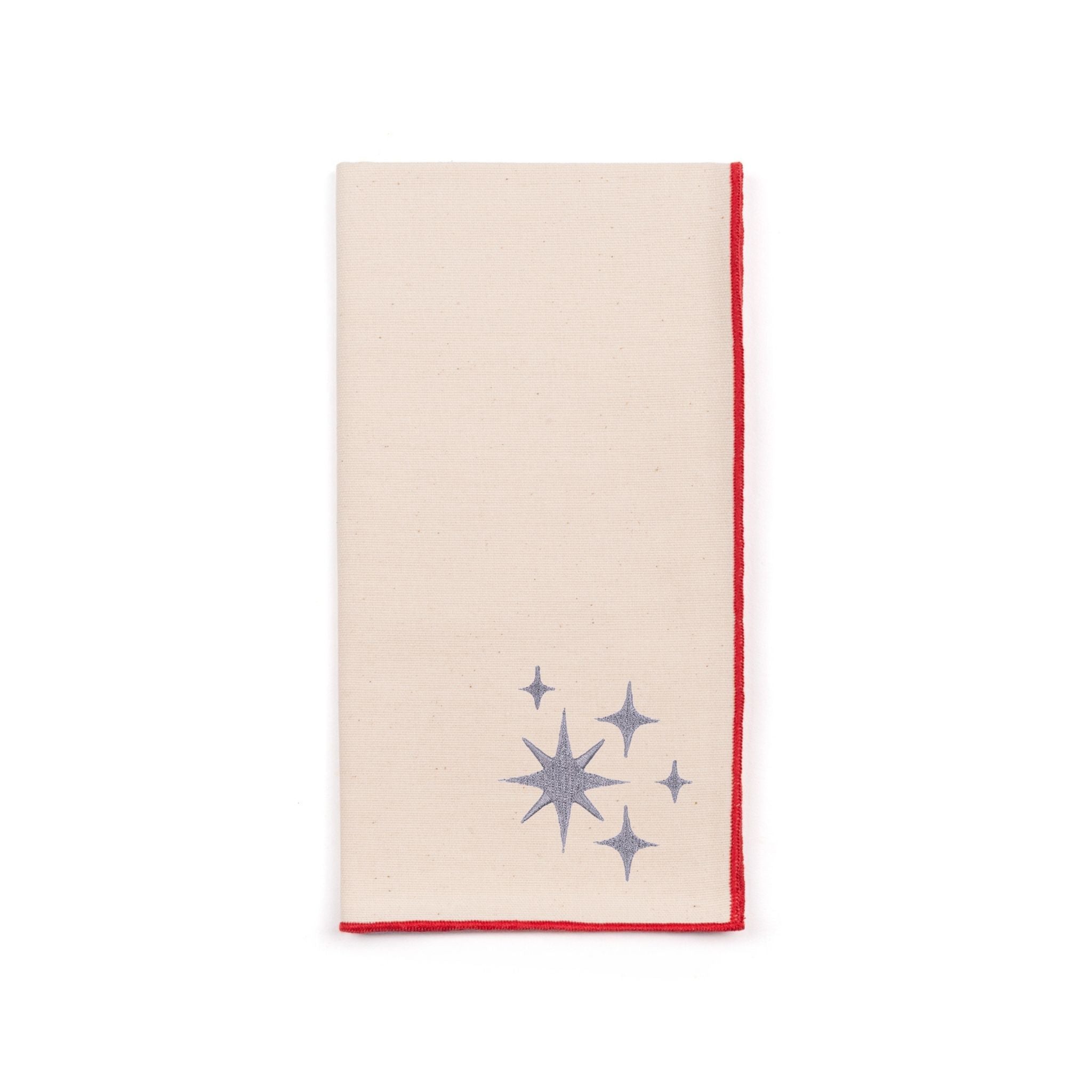 Ecru Nazaré napkins with stars embroidery