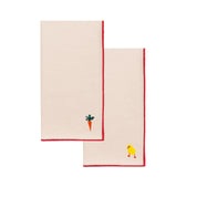 Ecru Nazaré napkins with easter embroidery - Torres Novas