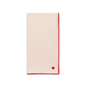 Ecru Nazaré napkins with heart embroidery - Torres Novas