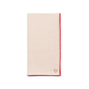 Ecru Nazaré napkins with heart embroidery - Torres Novas