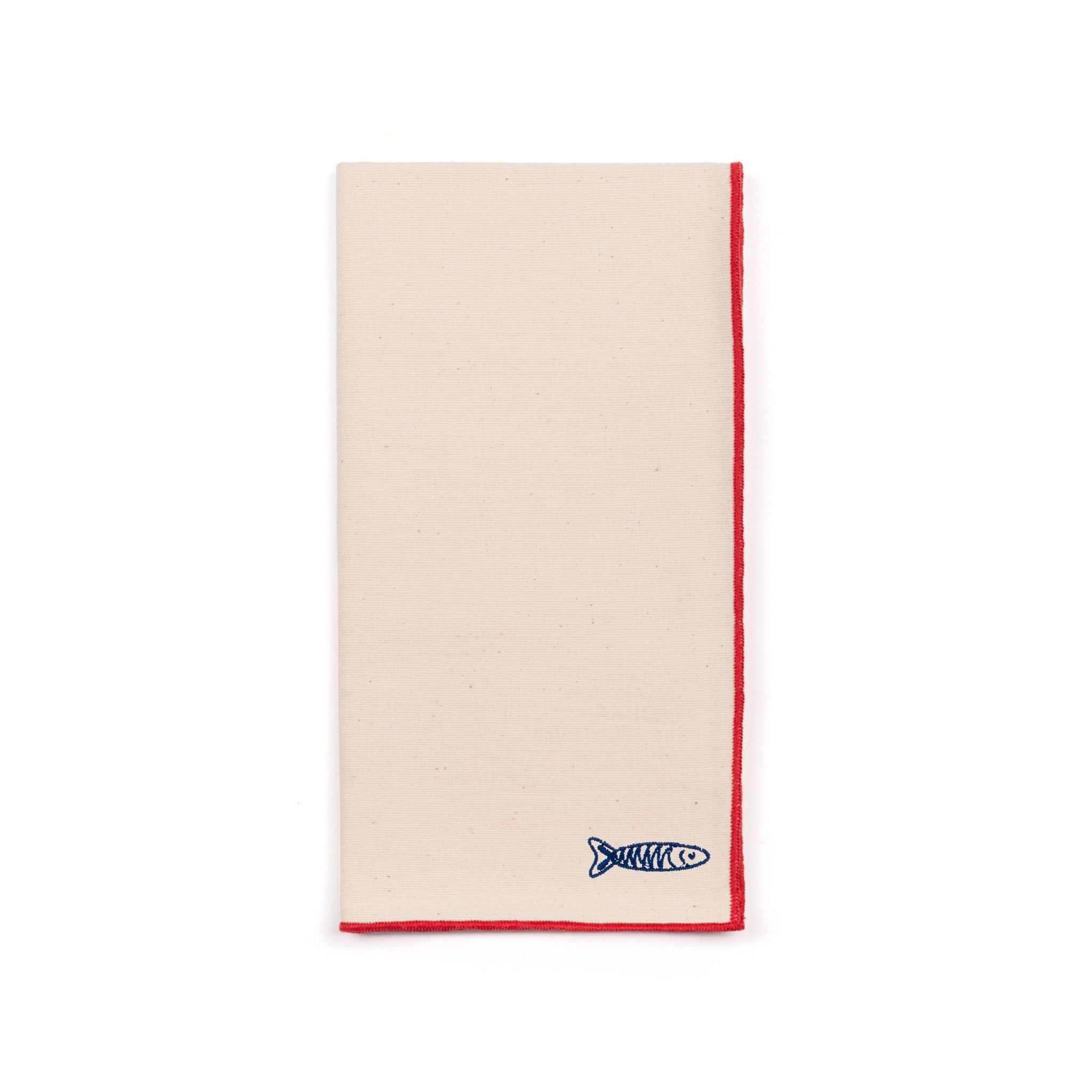Ecru Nazaré napkins with Portugal embroidery