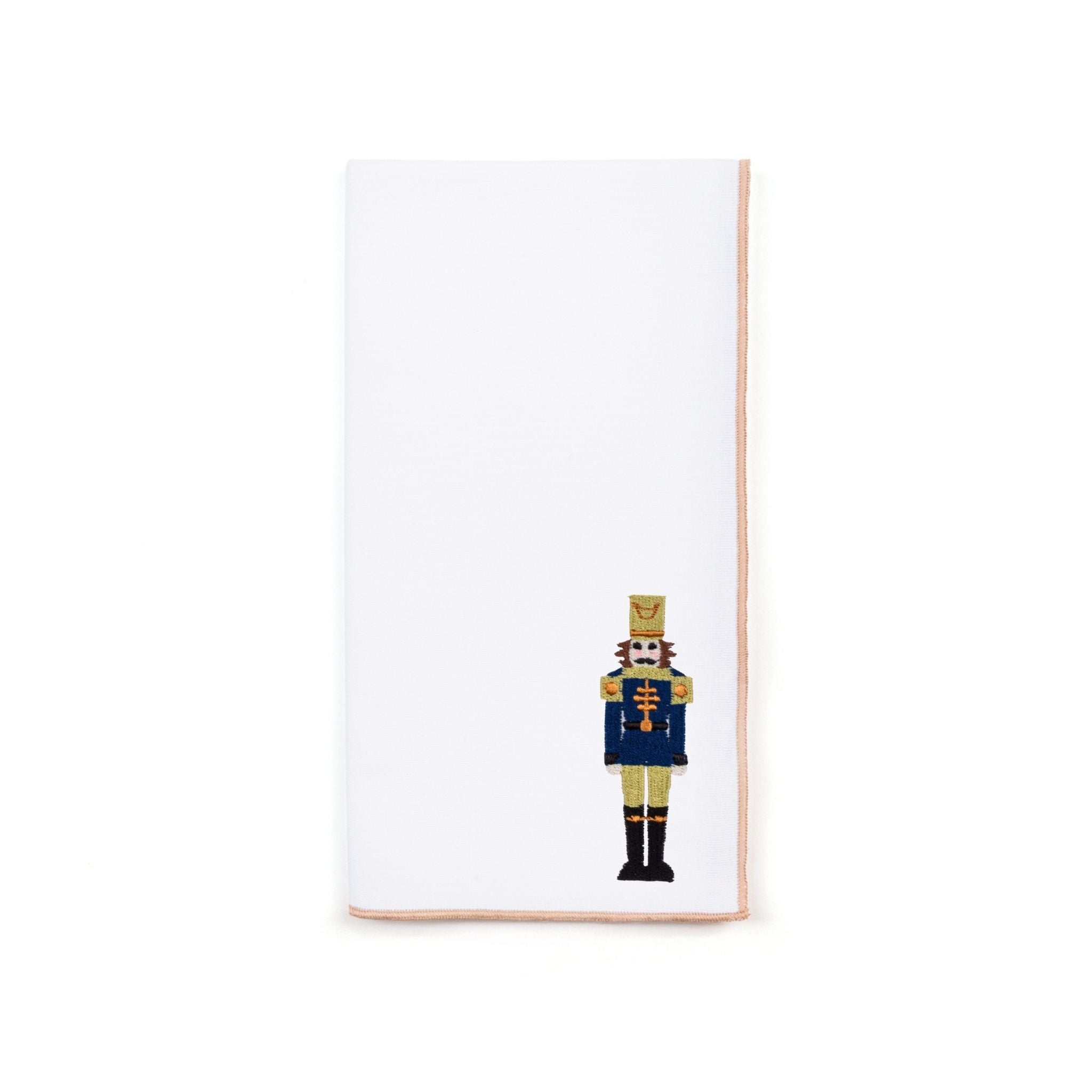 White Nazaré napkins with nutcracker embroidery