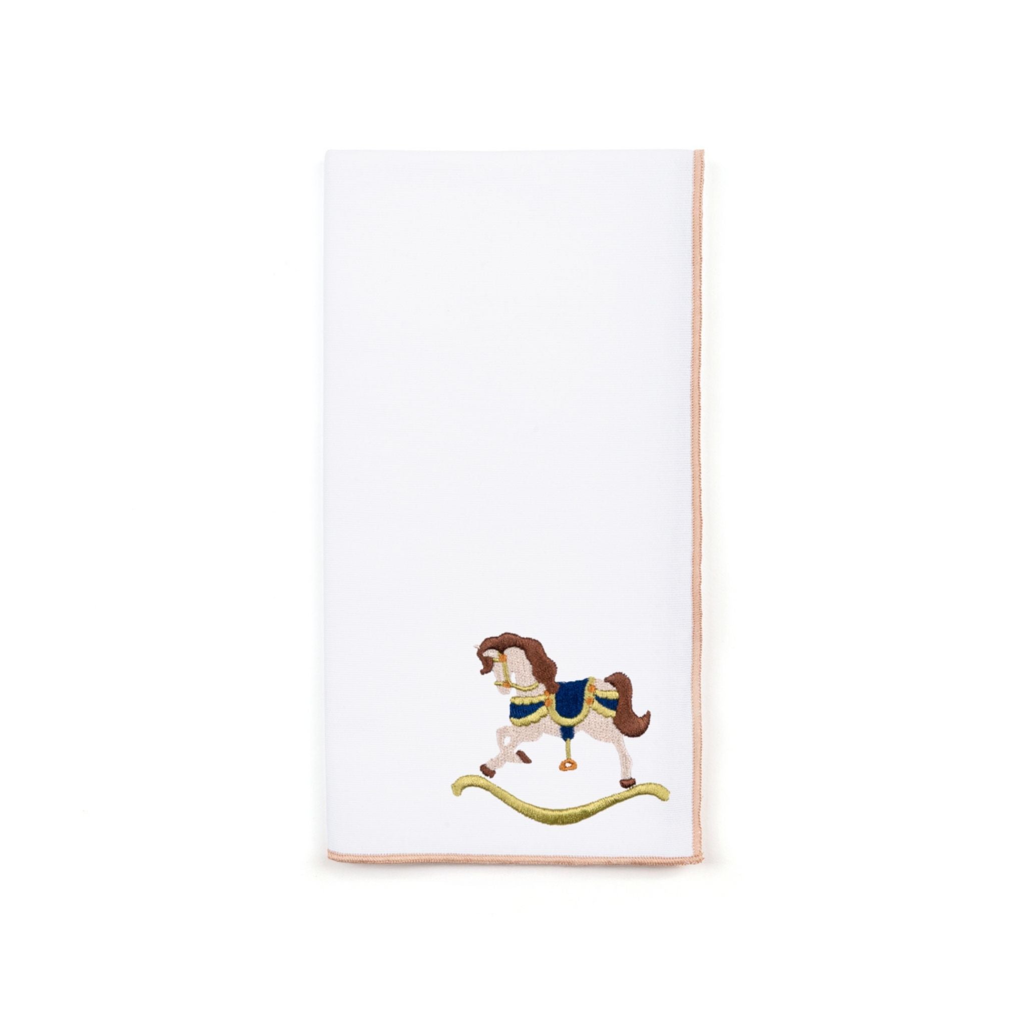 White Nazaré napkins with horse embroidery