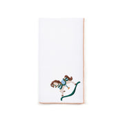 White Nazaré napkins with horse embroidery