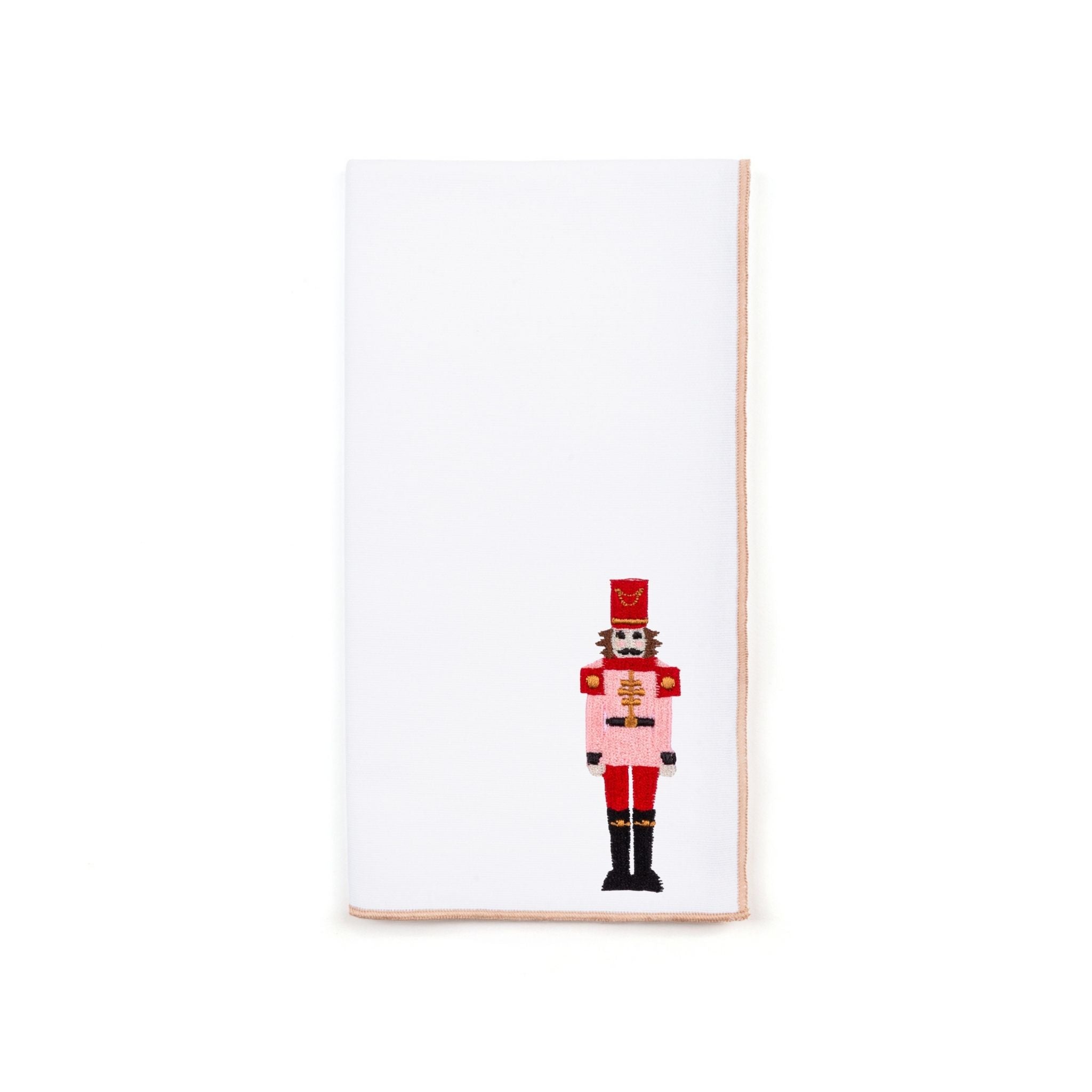 White Nazaré napkins with nutcracker embroidery