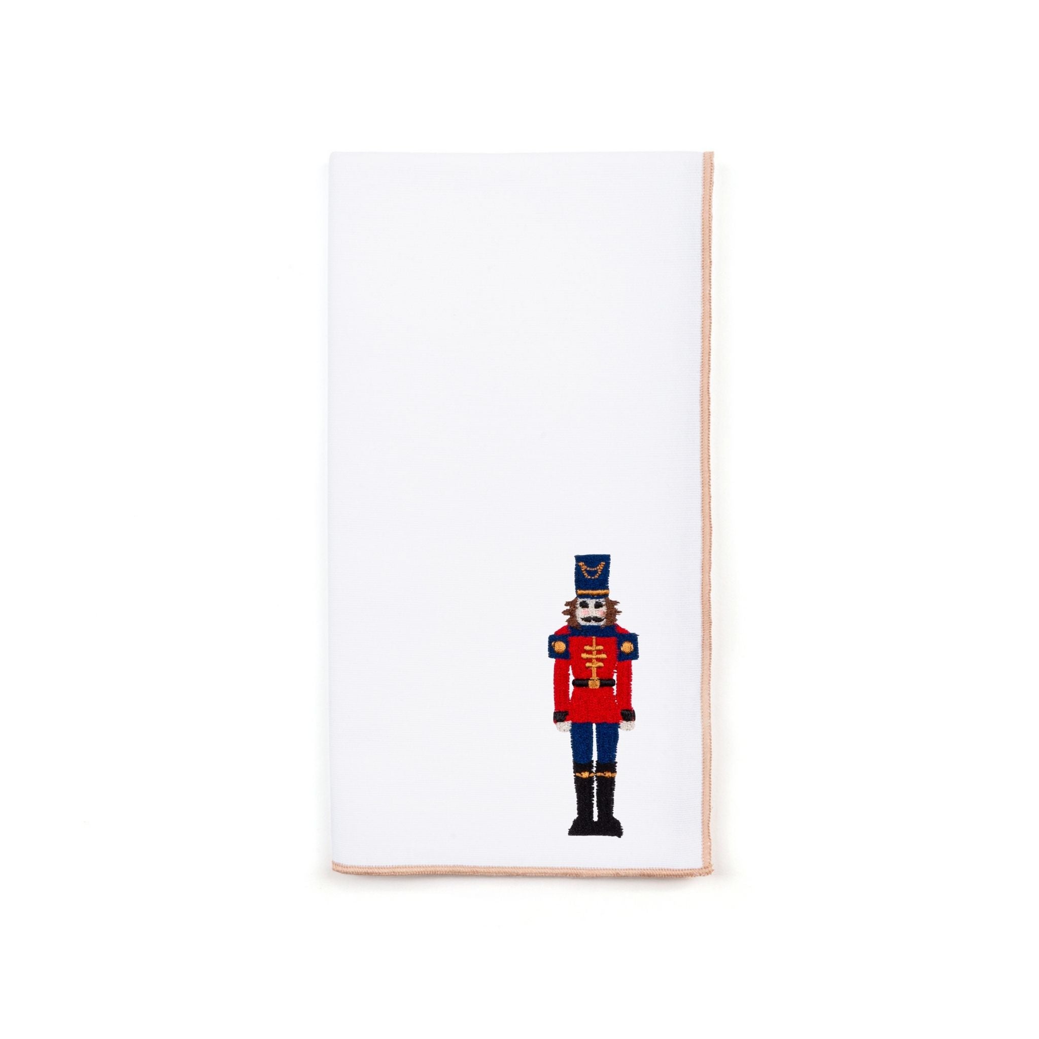 White Nazaré napkins with nutcracker embroidery