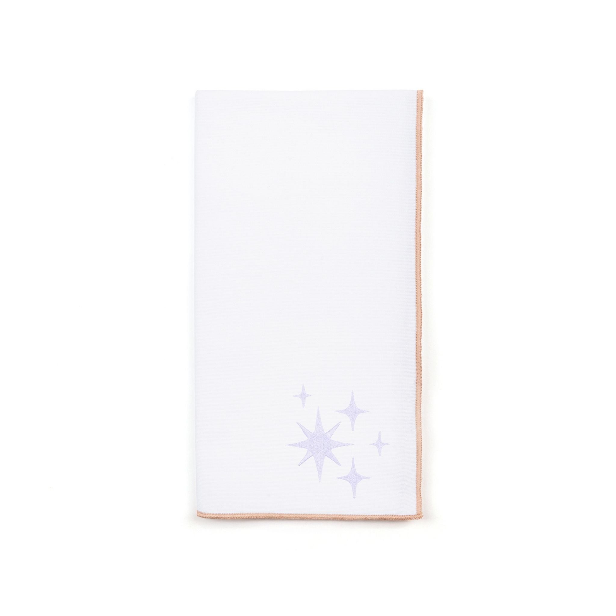 White Nazaré napkins with stars embroidery