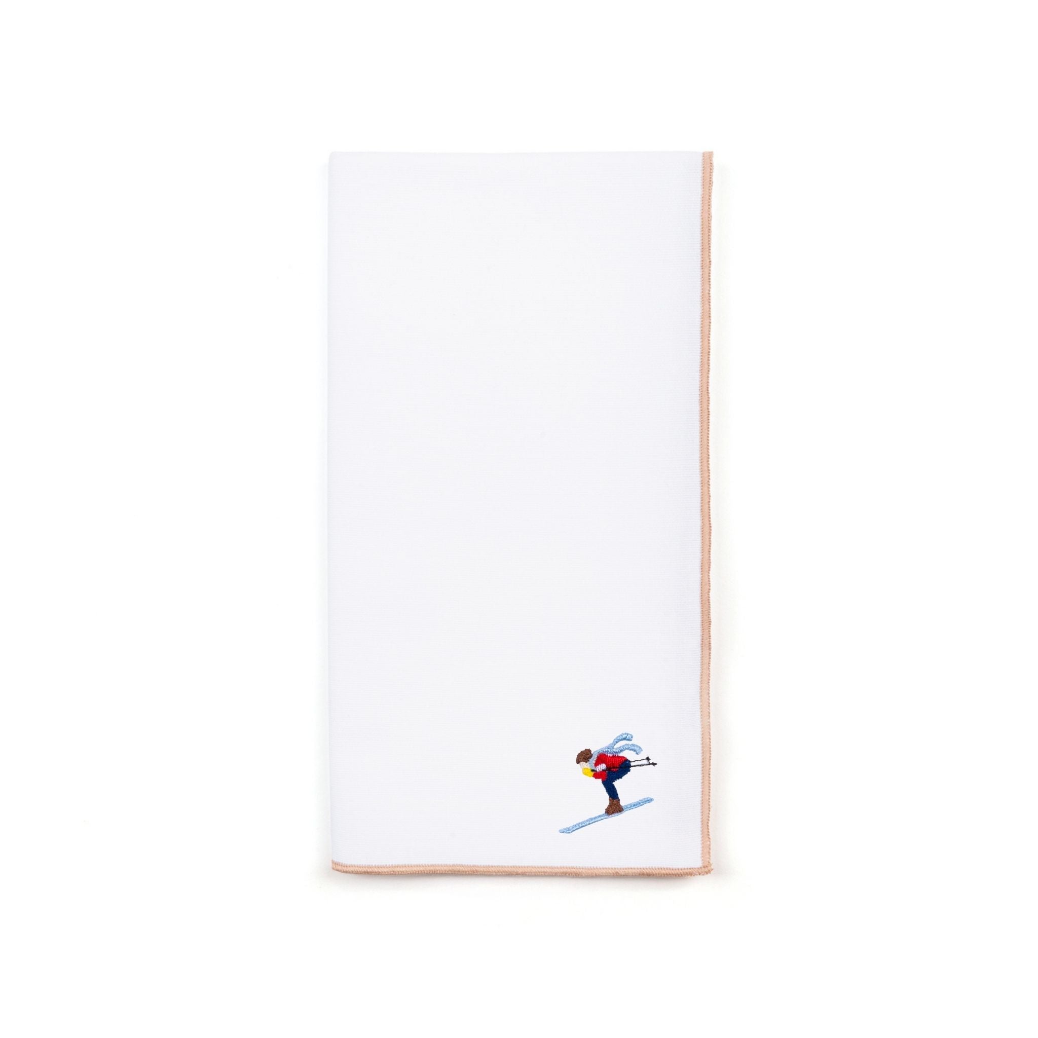 White Nazaré napkins with retro embroidery