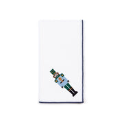 White Nazaré napkins with nutcracker embroidery