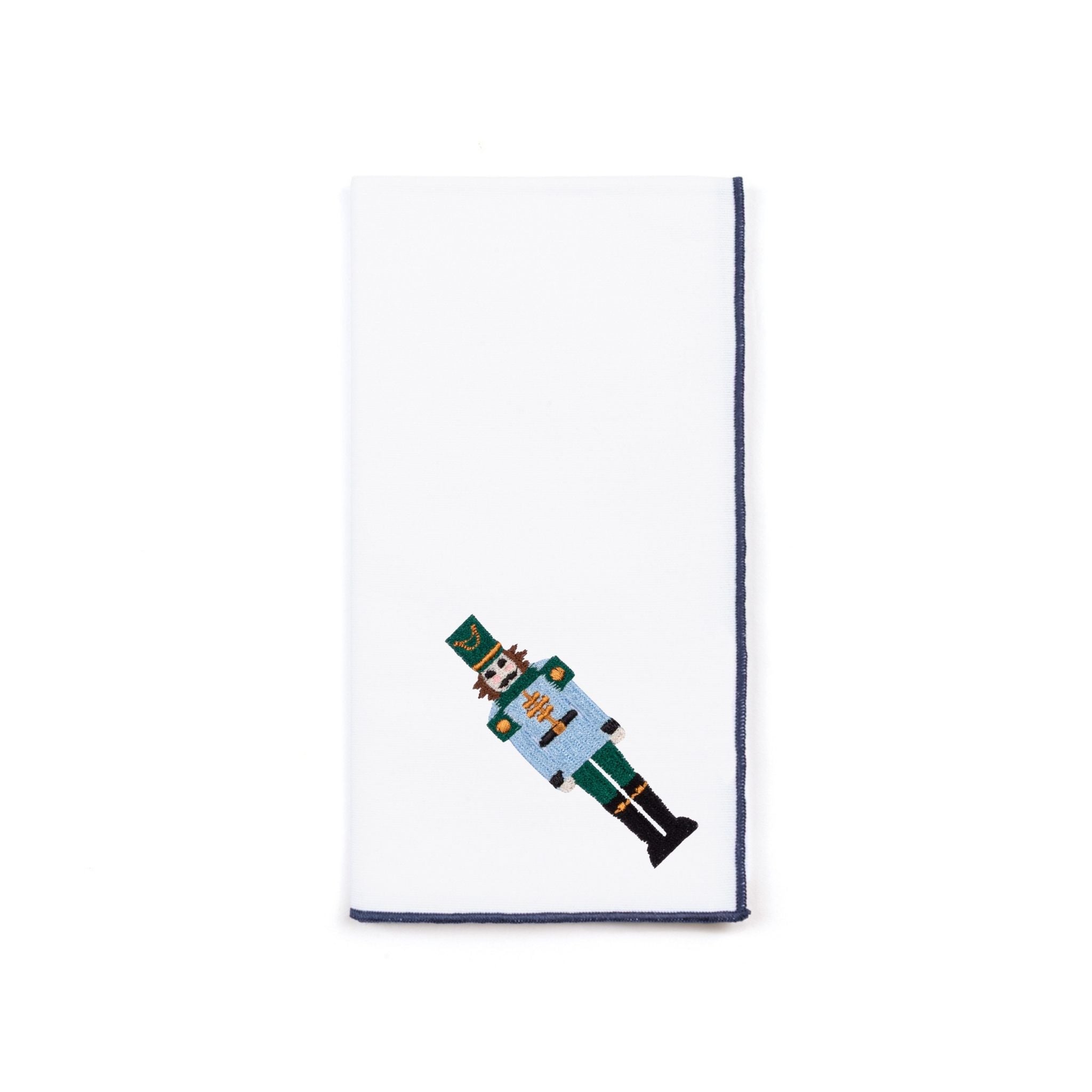White Nazaré napkins with nutcracker embroidery