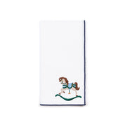 White Nazaré napkins with horse embroidery