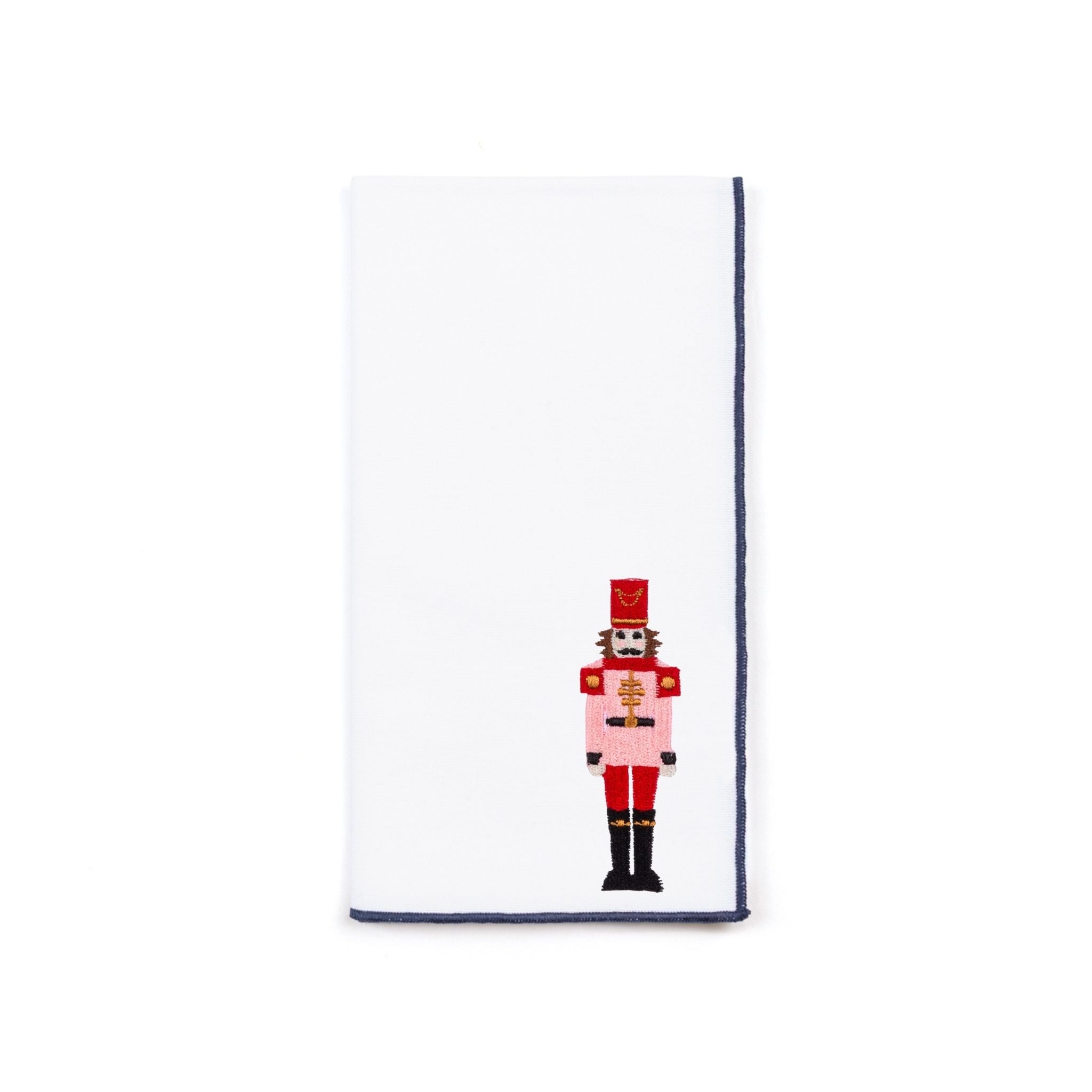 White Nazaré napkins with nutcracker embroidery
