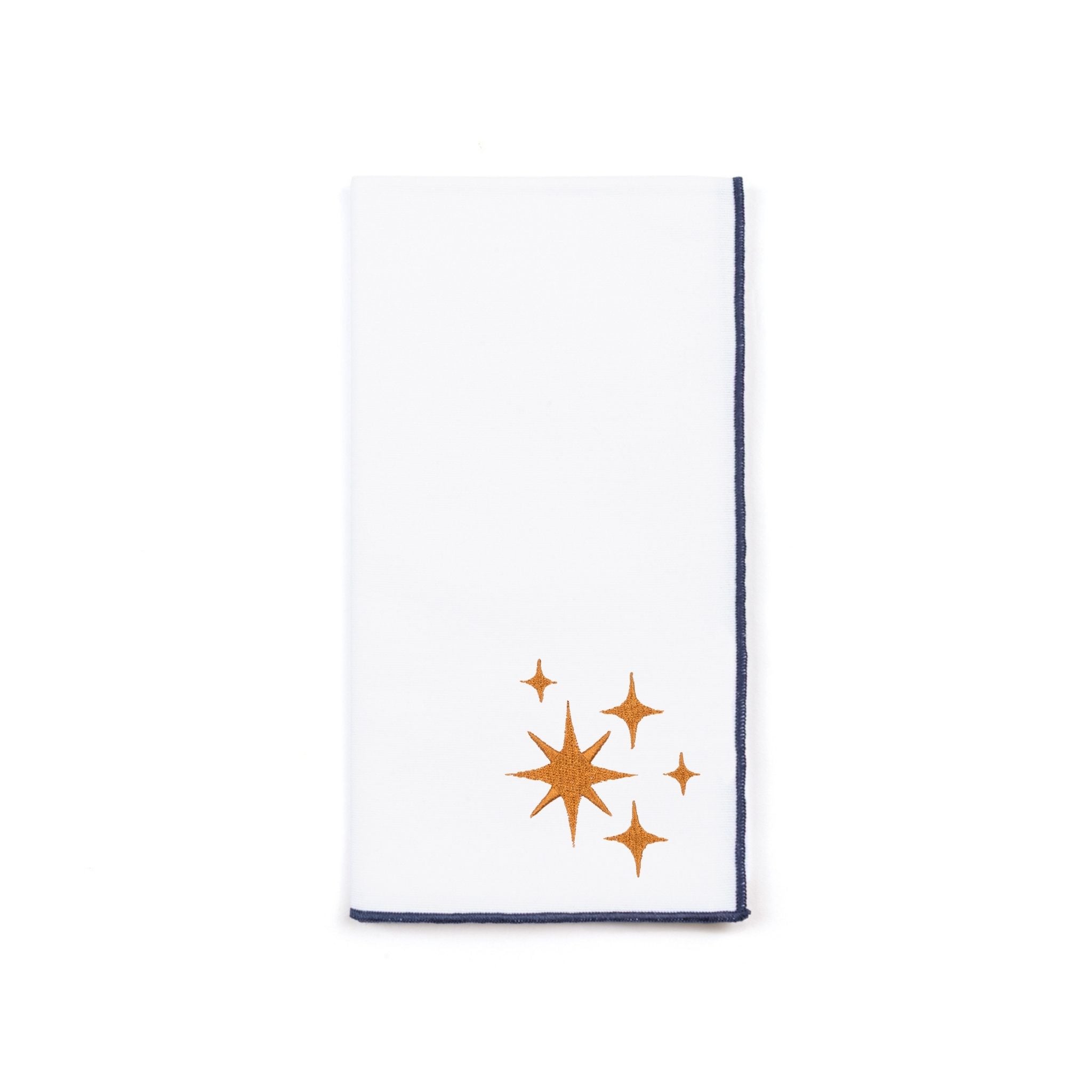 White Nazaré napkins with stars embroidery