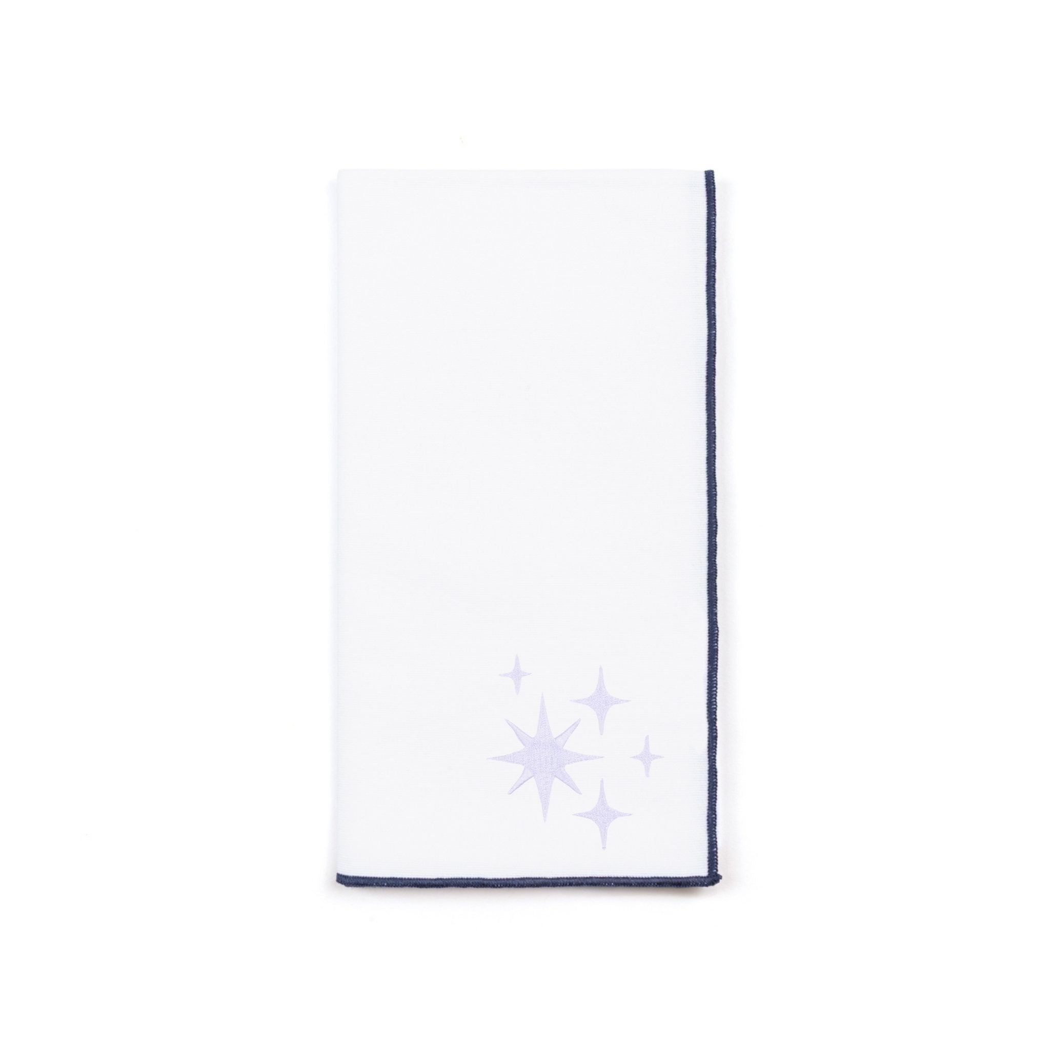 White Nazaré napkins with stars embroidery