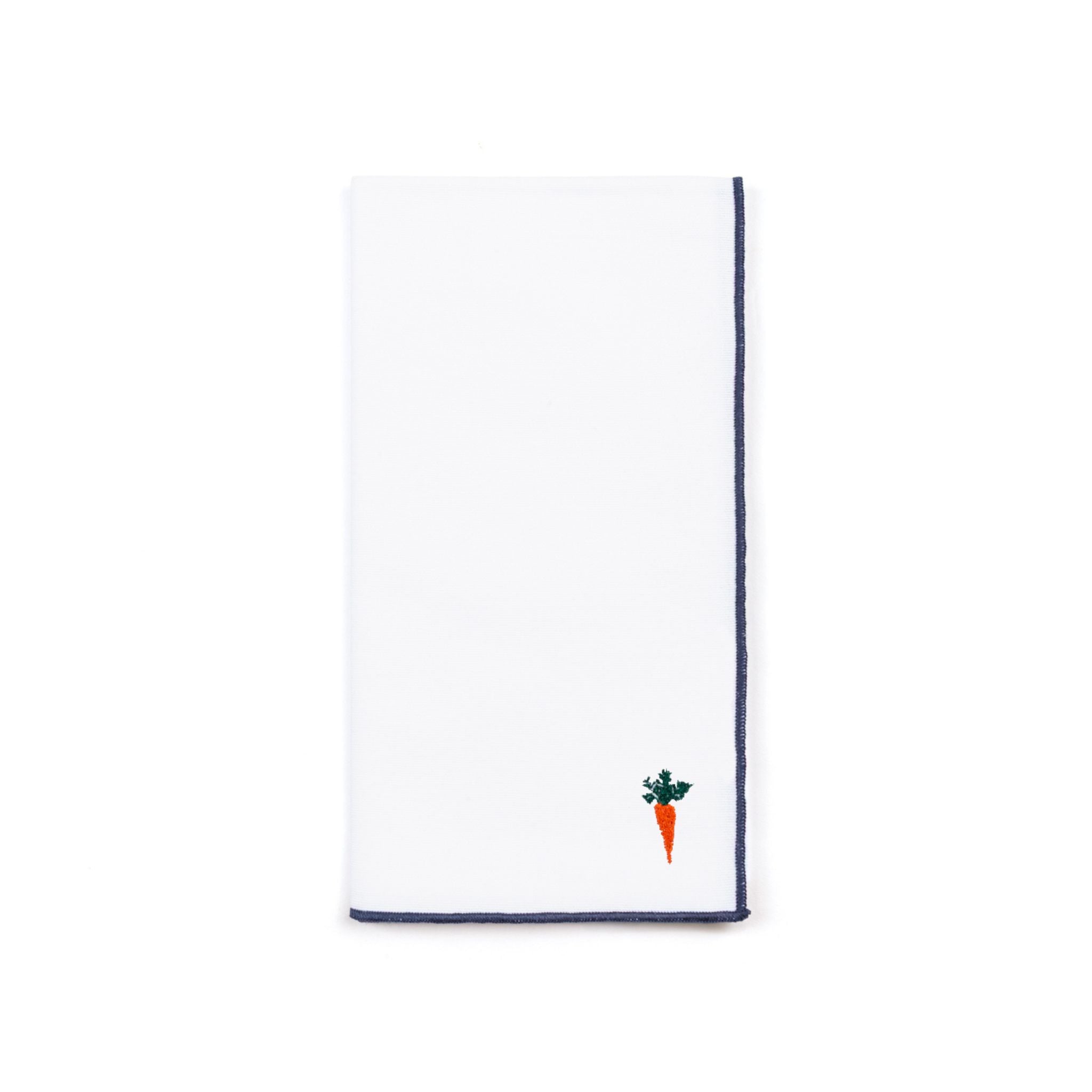 Servilletas blancas de Nazaré con bordado de Pascua