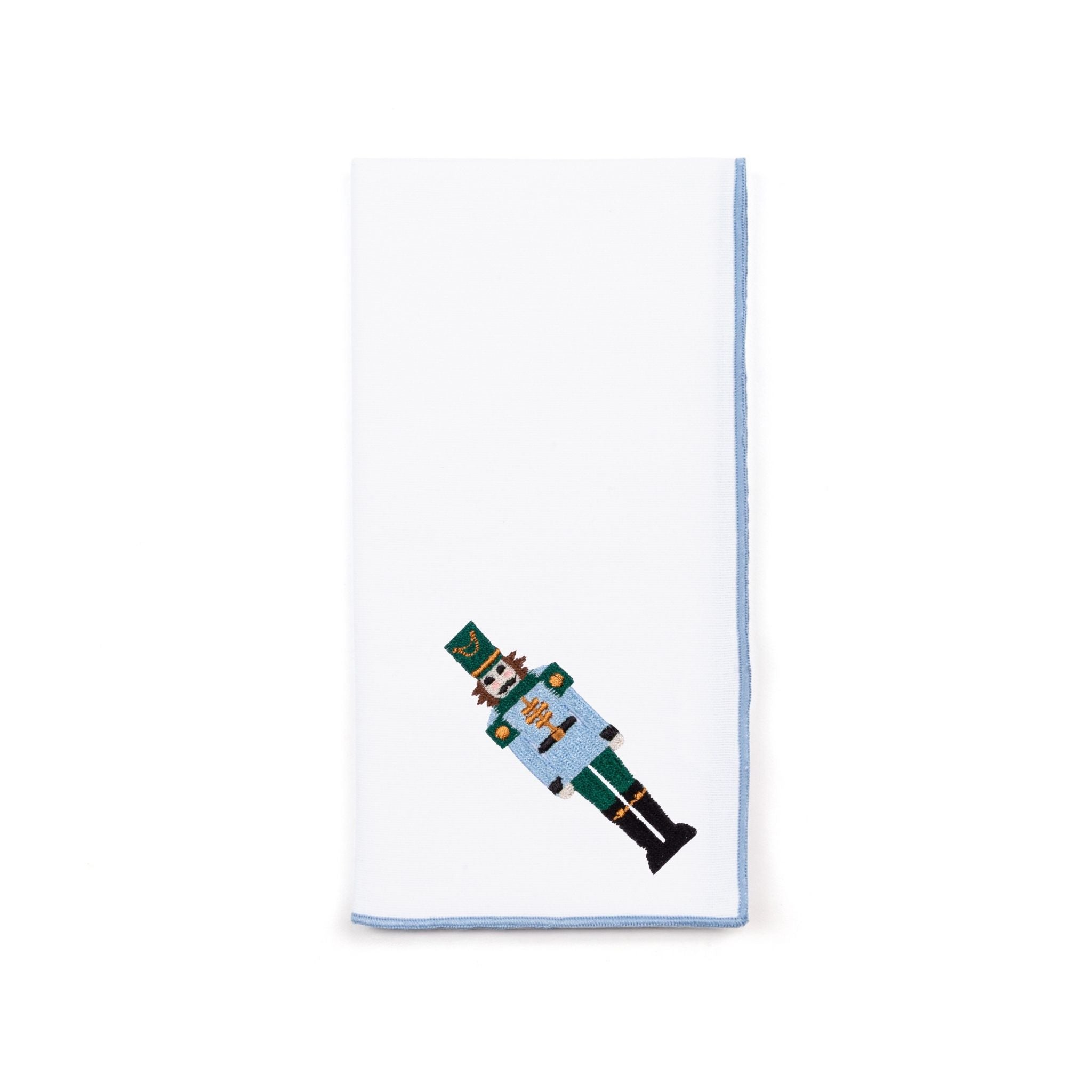 White Nazaré napkins with nutcracker embroidery