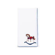 White Nazaré napkins with horse embroidery