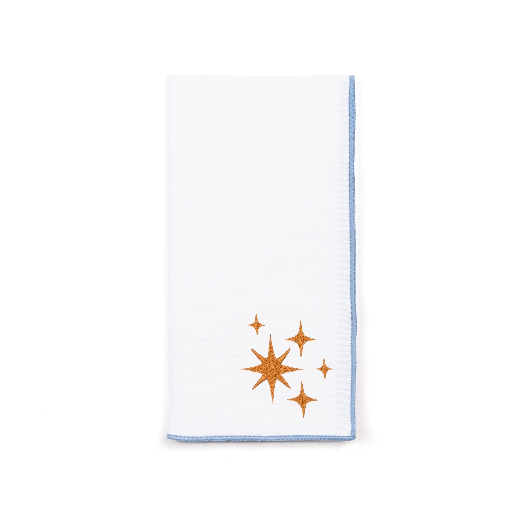 White Nazaré napkins with stars embroidery