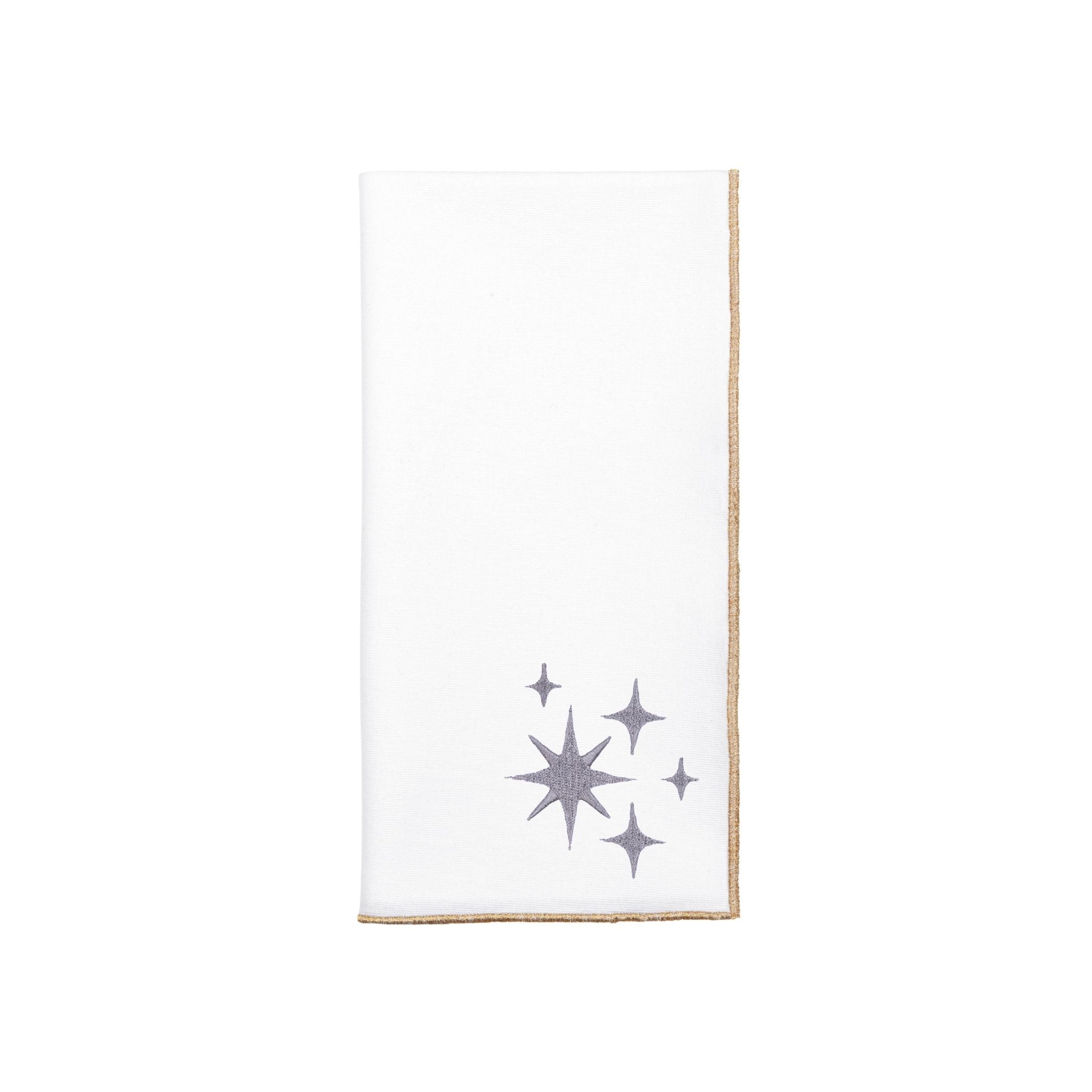 White Nazaré napkins with stars embroidery - Torres Novas