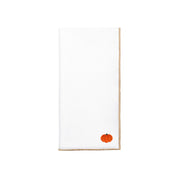 White Nazaré napkins with autumn embroidery - Torres Novas