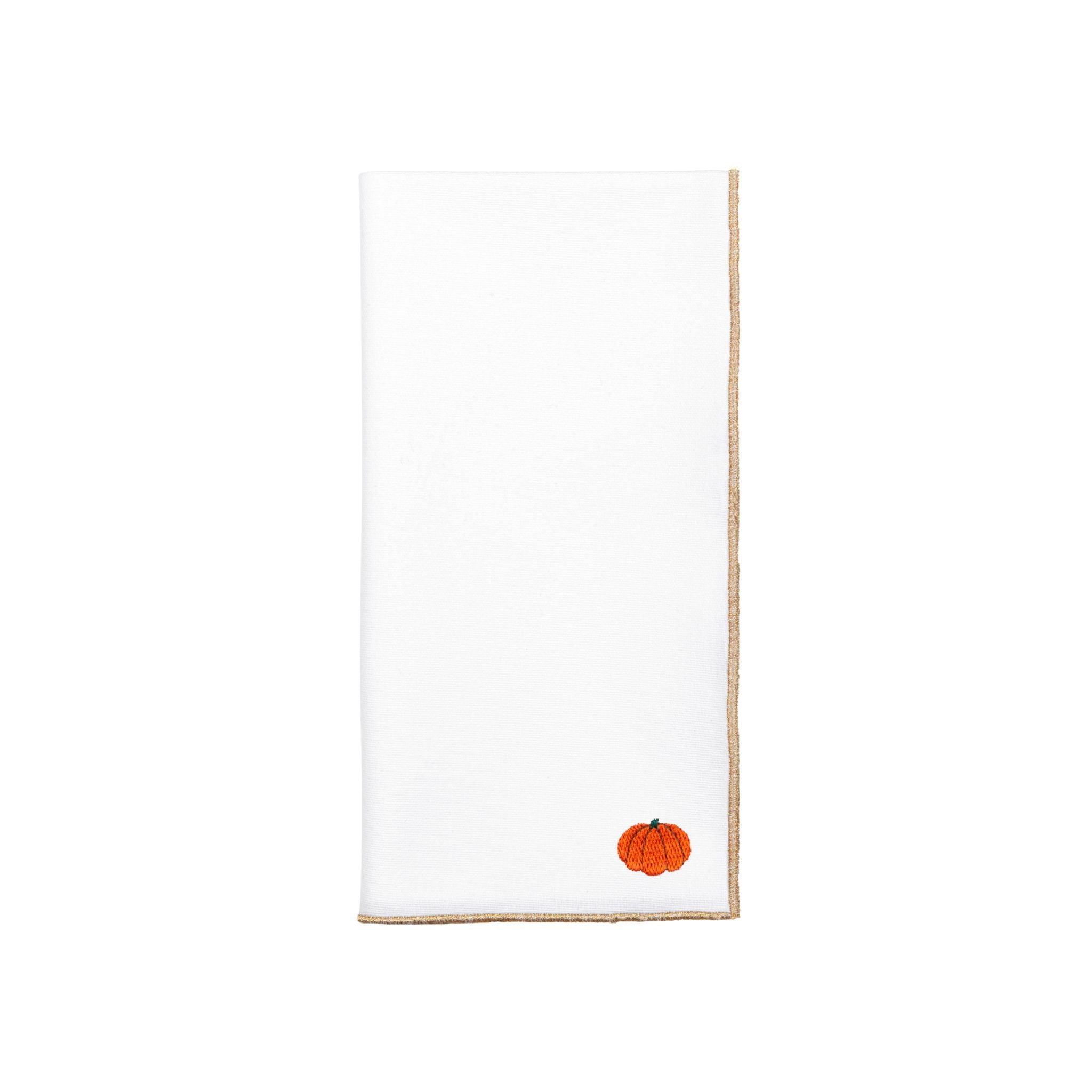 White Nazaré napkins with autumn embroidery - Torres Novas