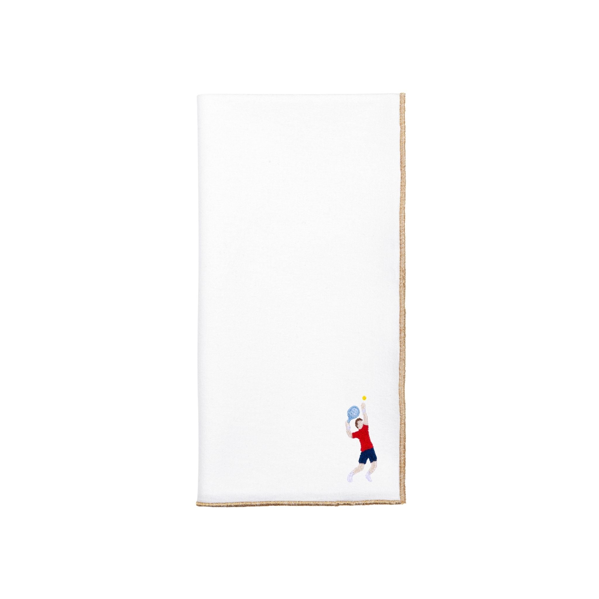 White Nazaré napkins with retro embroidery