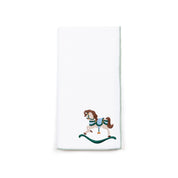 White Nazaré napkins with horse embroidery
