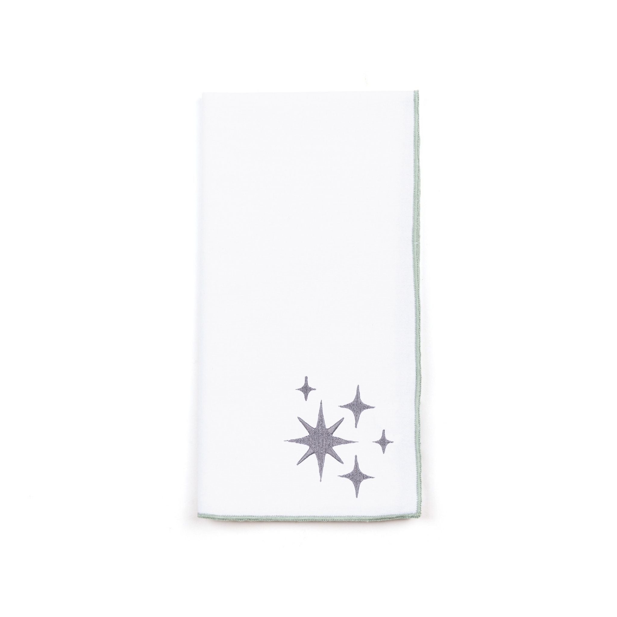 White Nazaré napkins with stars embroidery