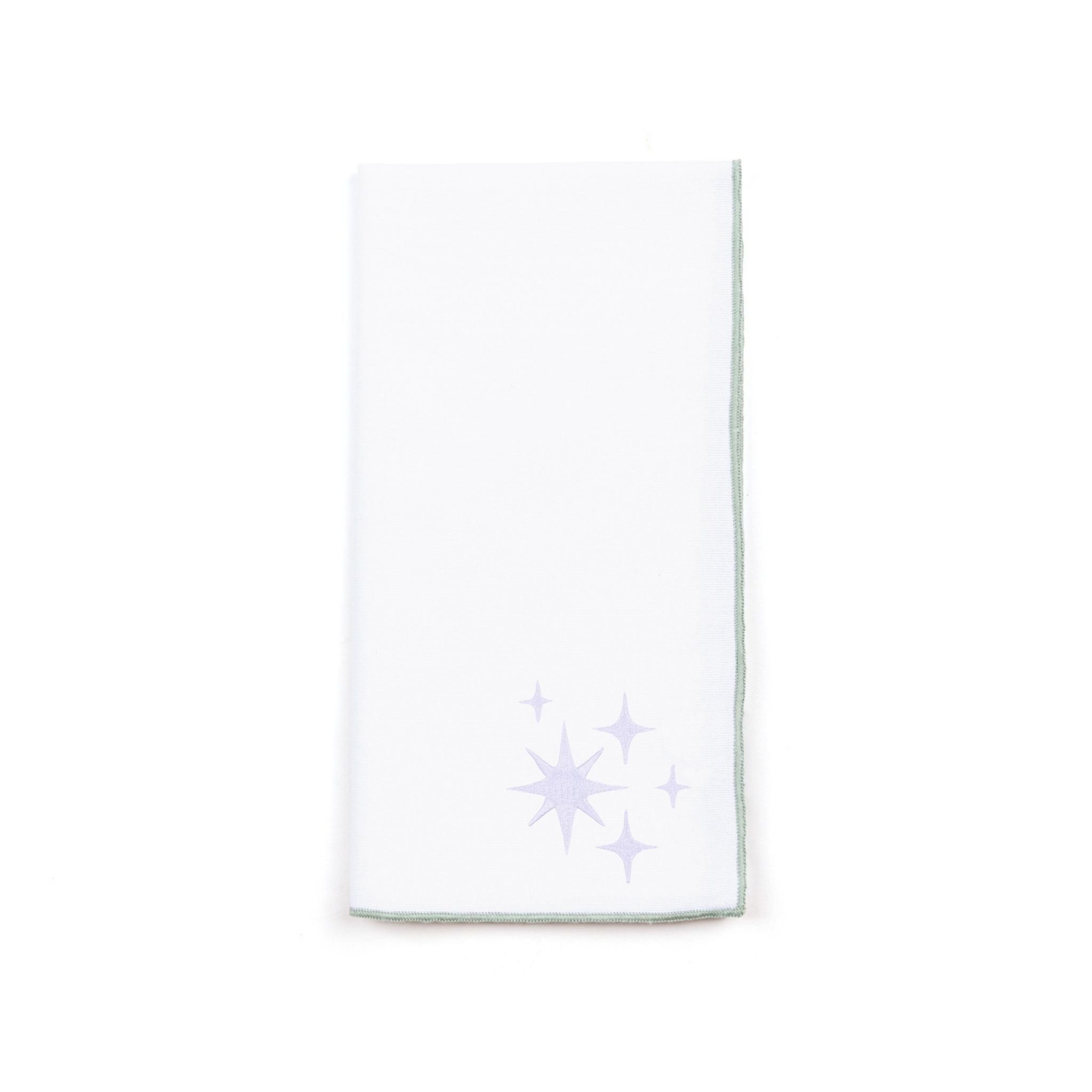 White Nazaré napkins with stars embroidery