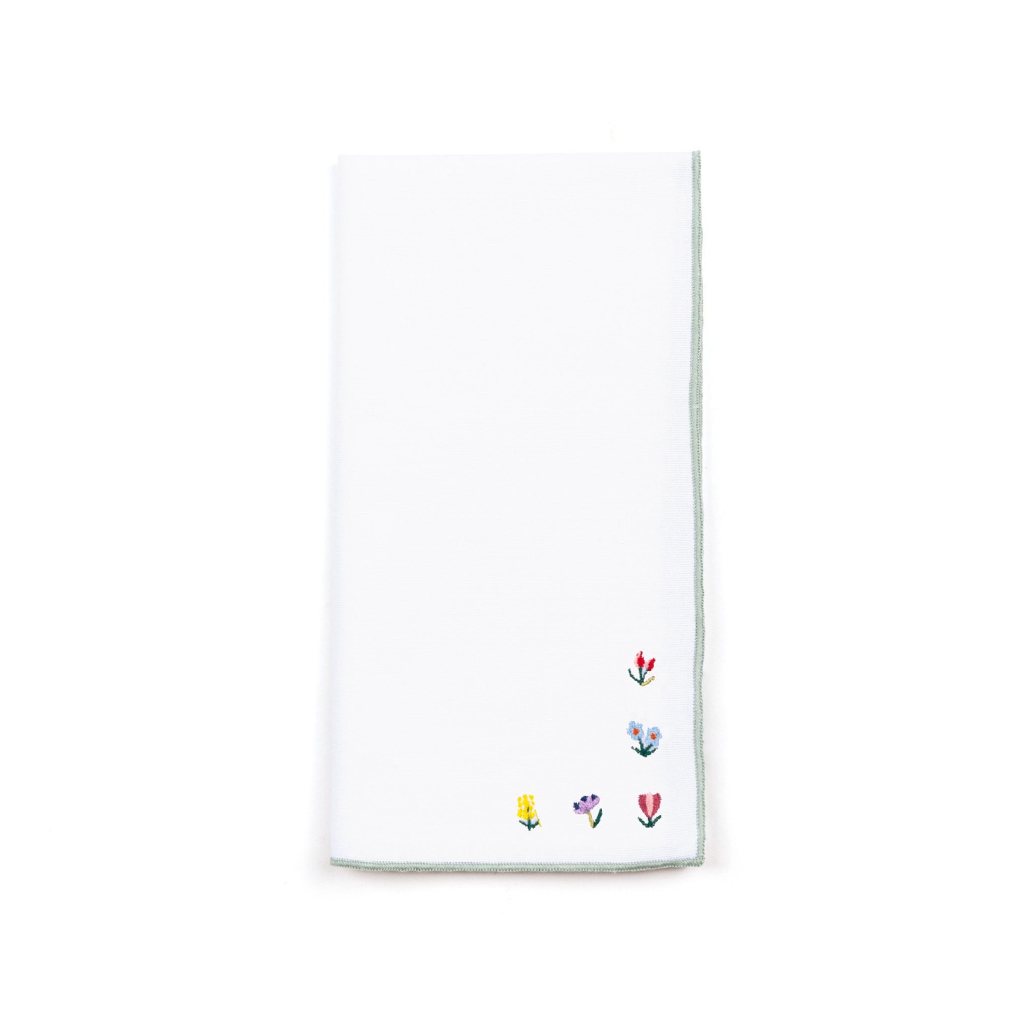 Servilletas Nazaré con bordado de flores