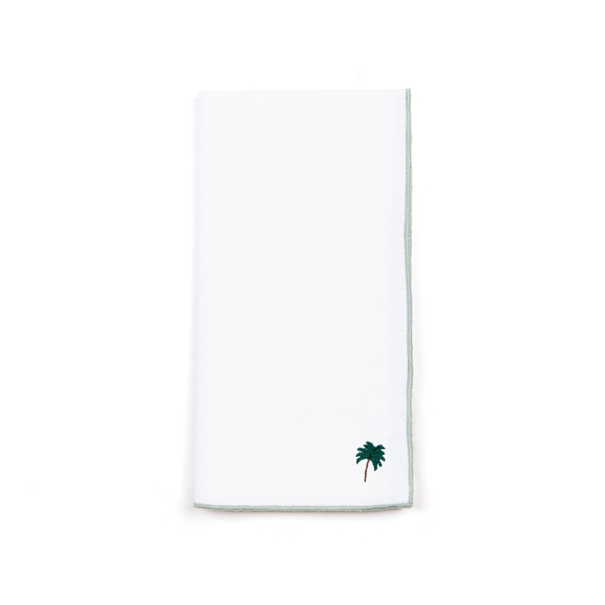 Guardanapos Nazaré em branco com bordado de verão