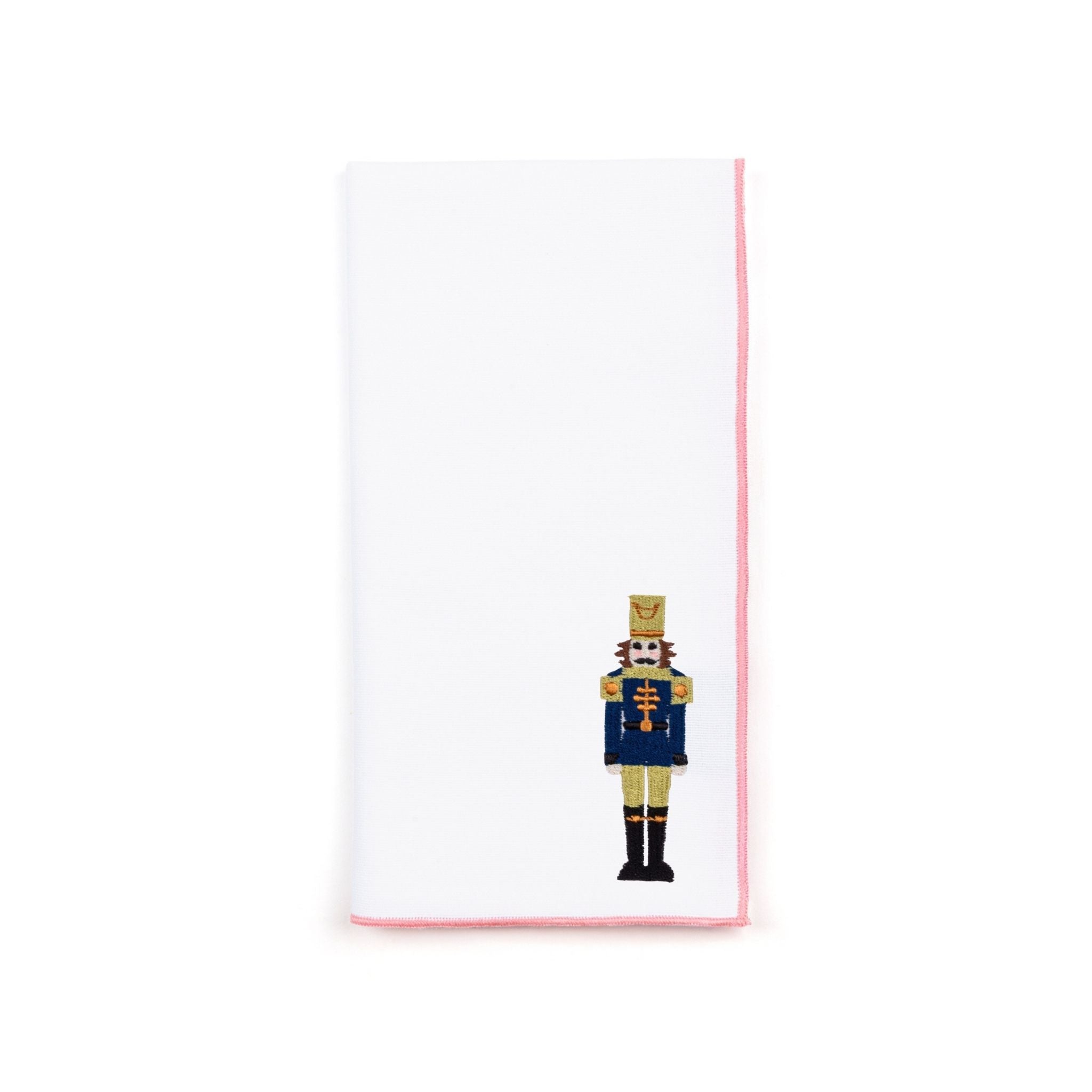 White Nazaré napkins with nutcracker embroidery