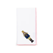 White Nazaré napkins with nutcracker embroidery