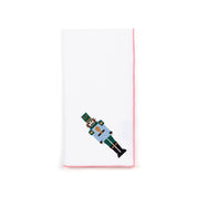 White Nazaré napkins with nutcracker embroidery