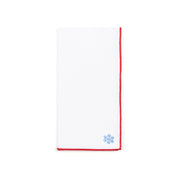 White Nazaré napkins with small christmas embroidery