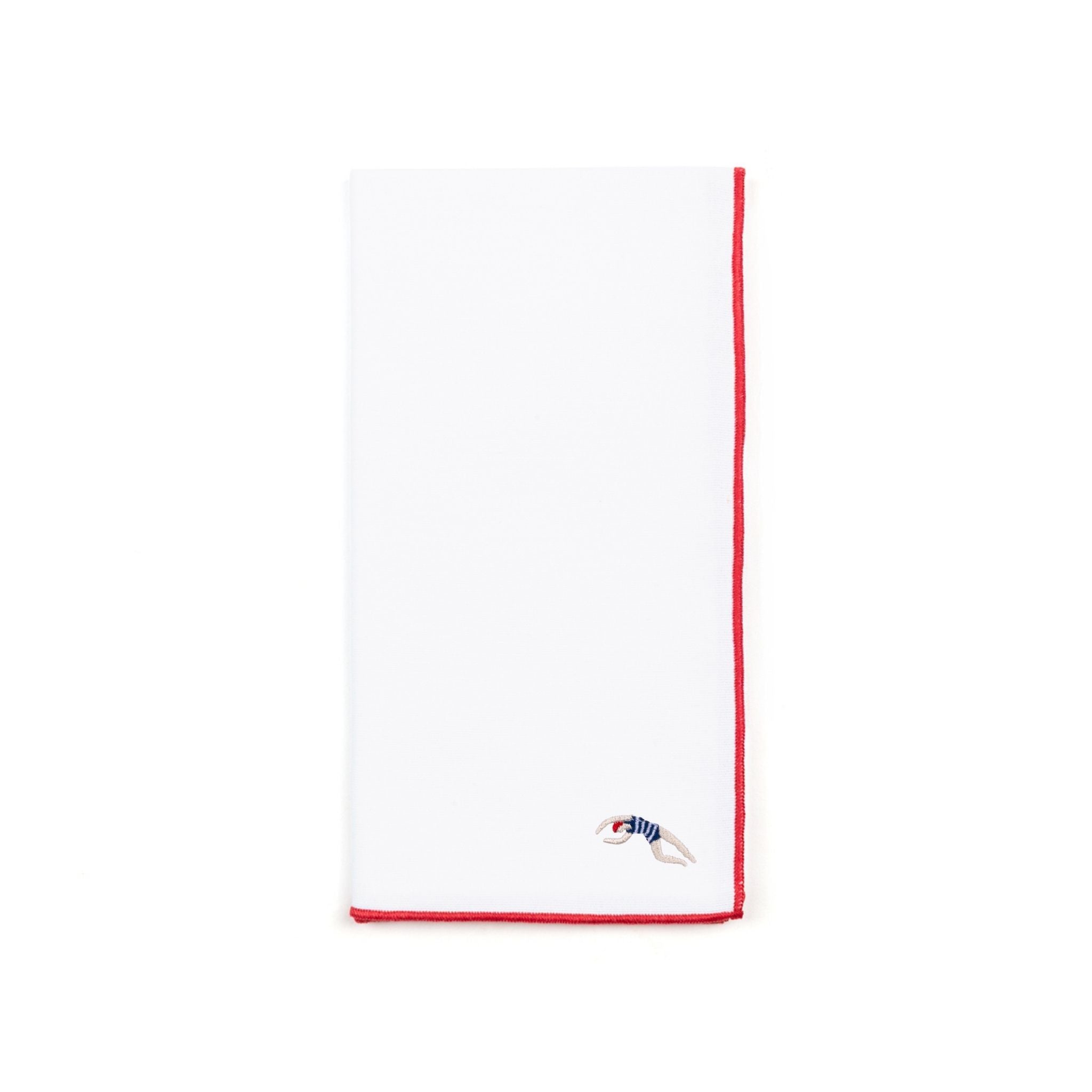 White Nazaré napkins with retro embroidery