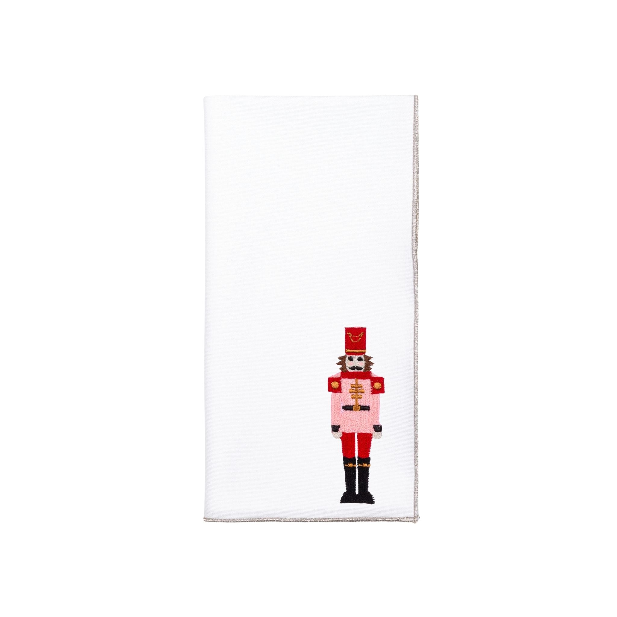 White Nazaré napkins with nutcracker embroidery - Torres Novas