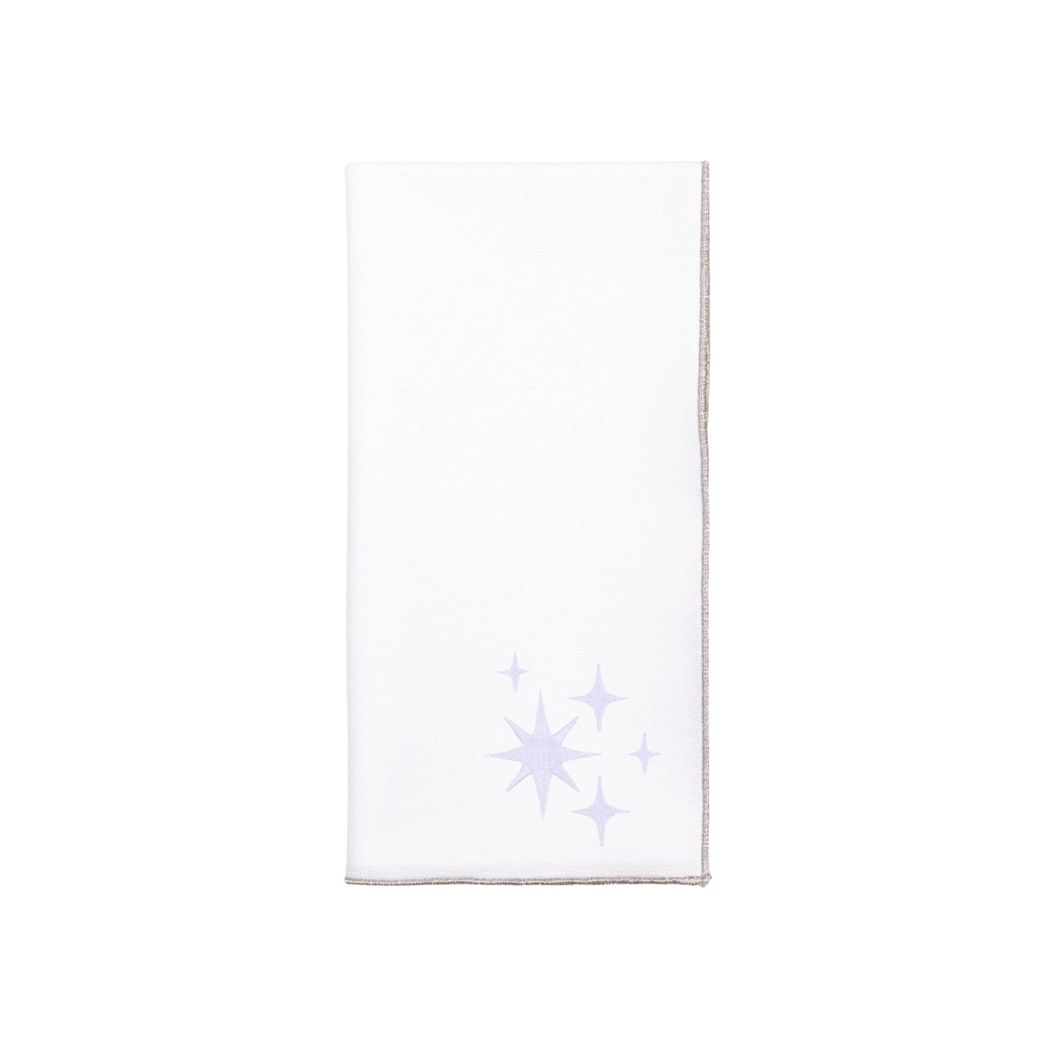 White Nazaré napkins with stars embroidery - Torres Novas