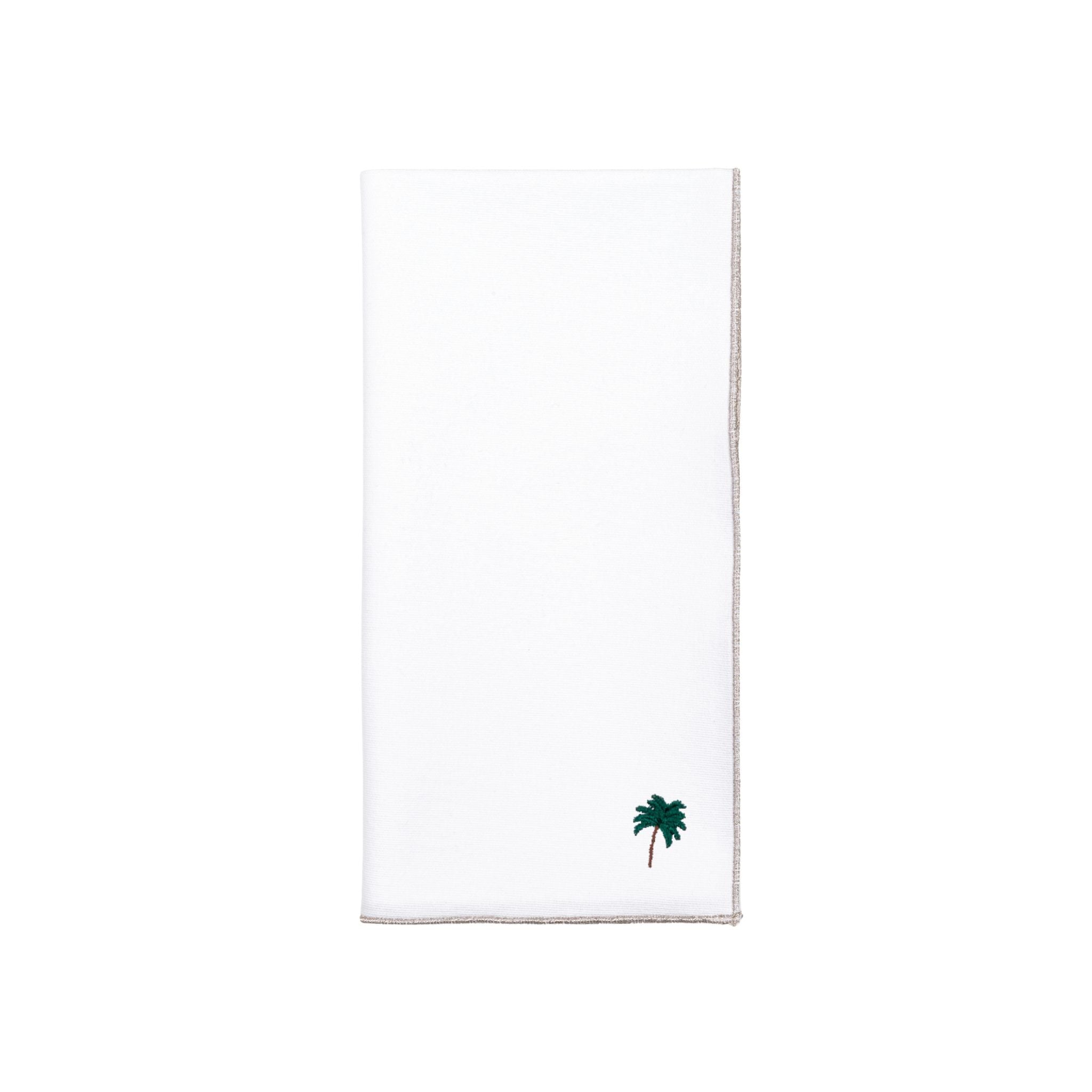 White Nazaré napkins with summer embroidery - Torres Novas