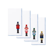 White Nazaré napkins with nutcracker embroidery - Torres Novas
