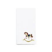 White Nazaré napkins with horse embroidery