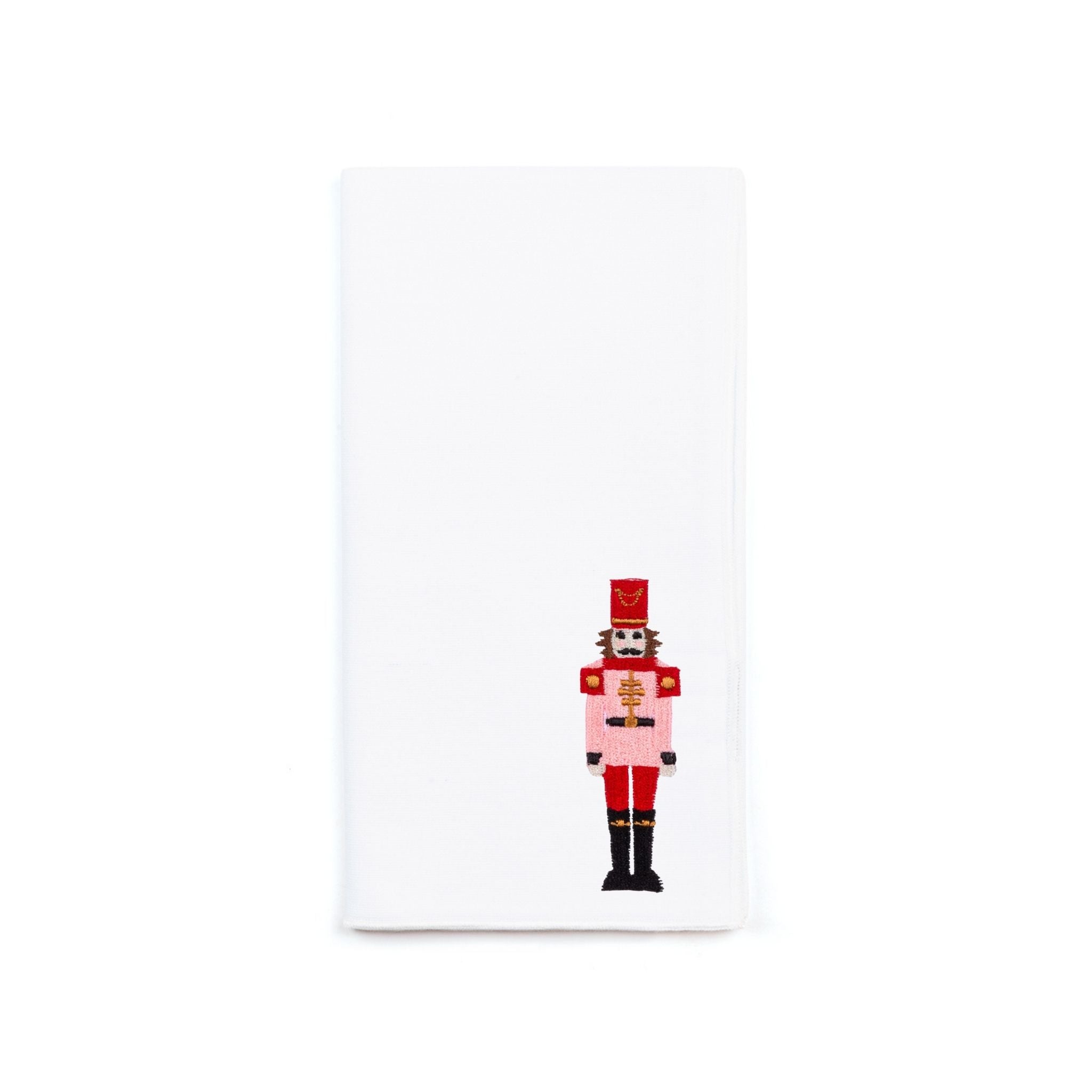 White Nazaré napkins with nutcracker embroidery