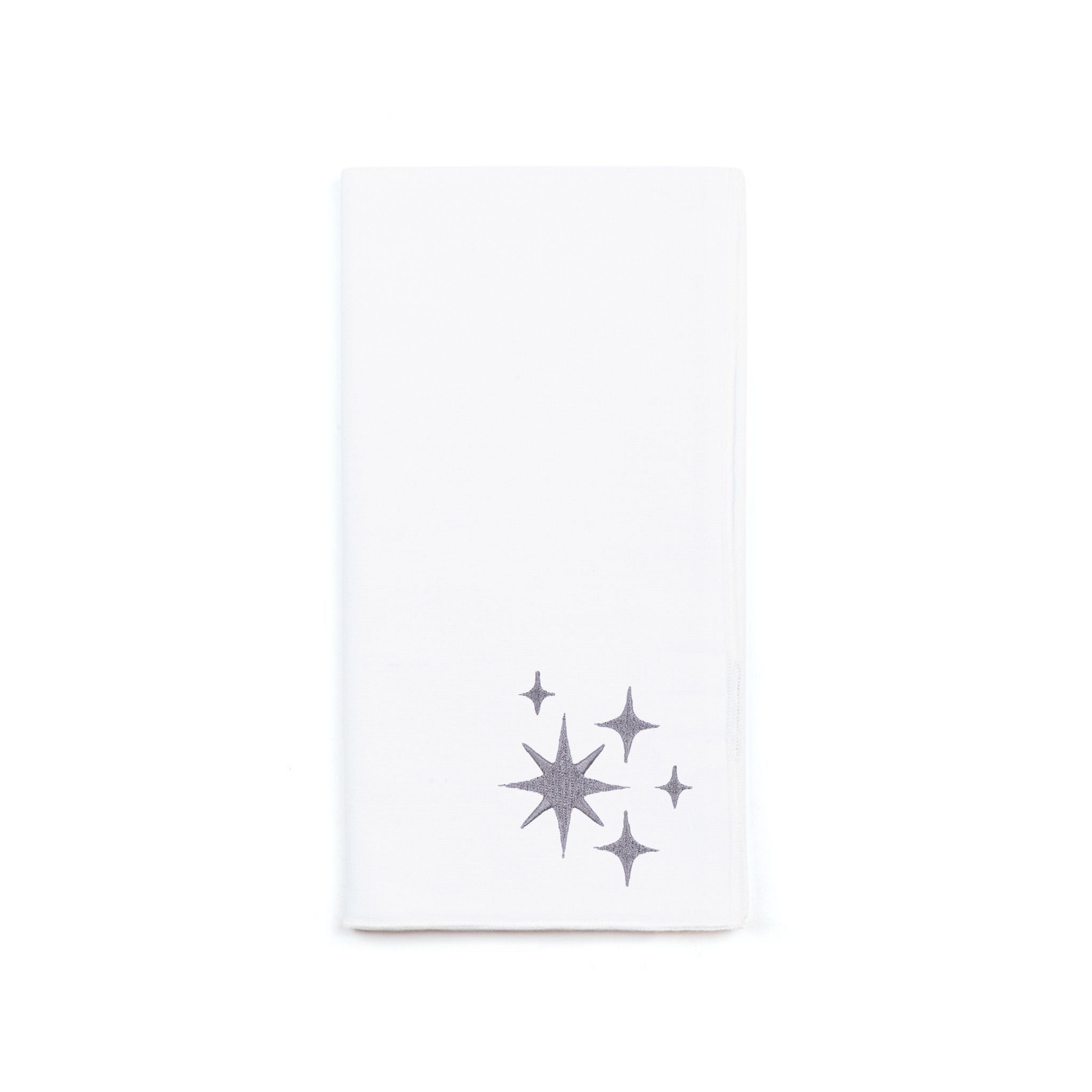 White Nazaré napkins with stars embroidery