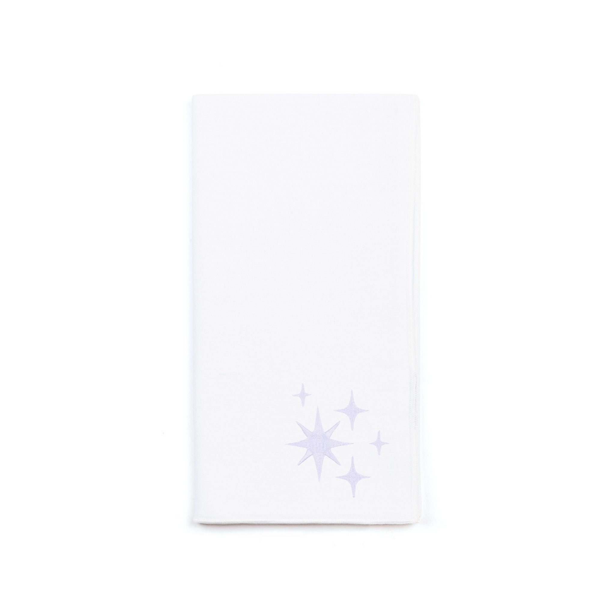 White Nazaré napkins with stars embroidery