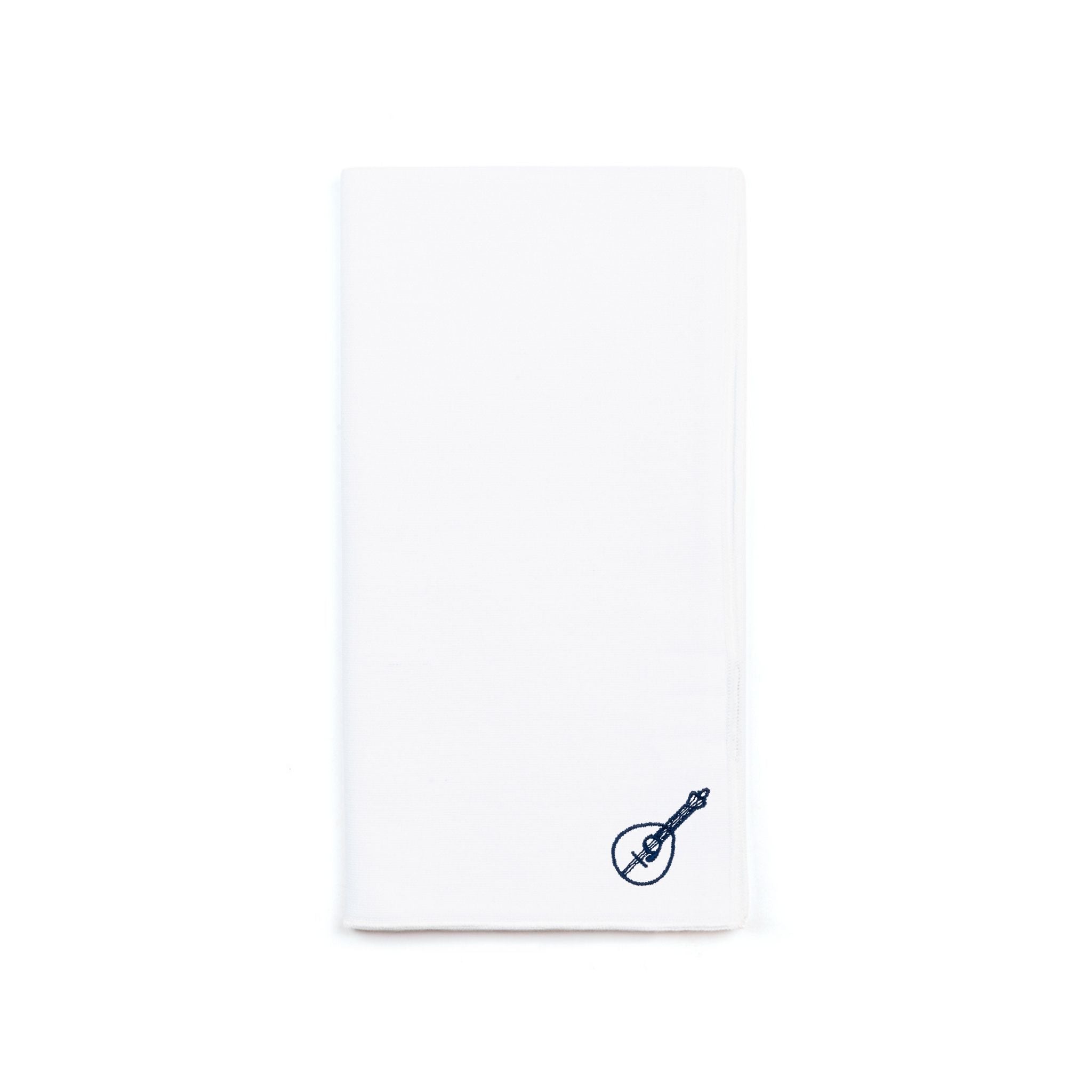 White Nazaré napkins with Portugal embroidery